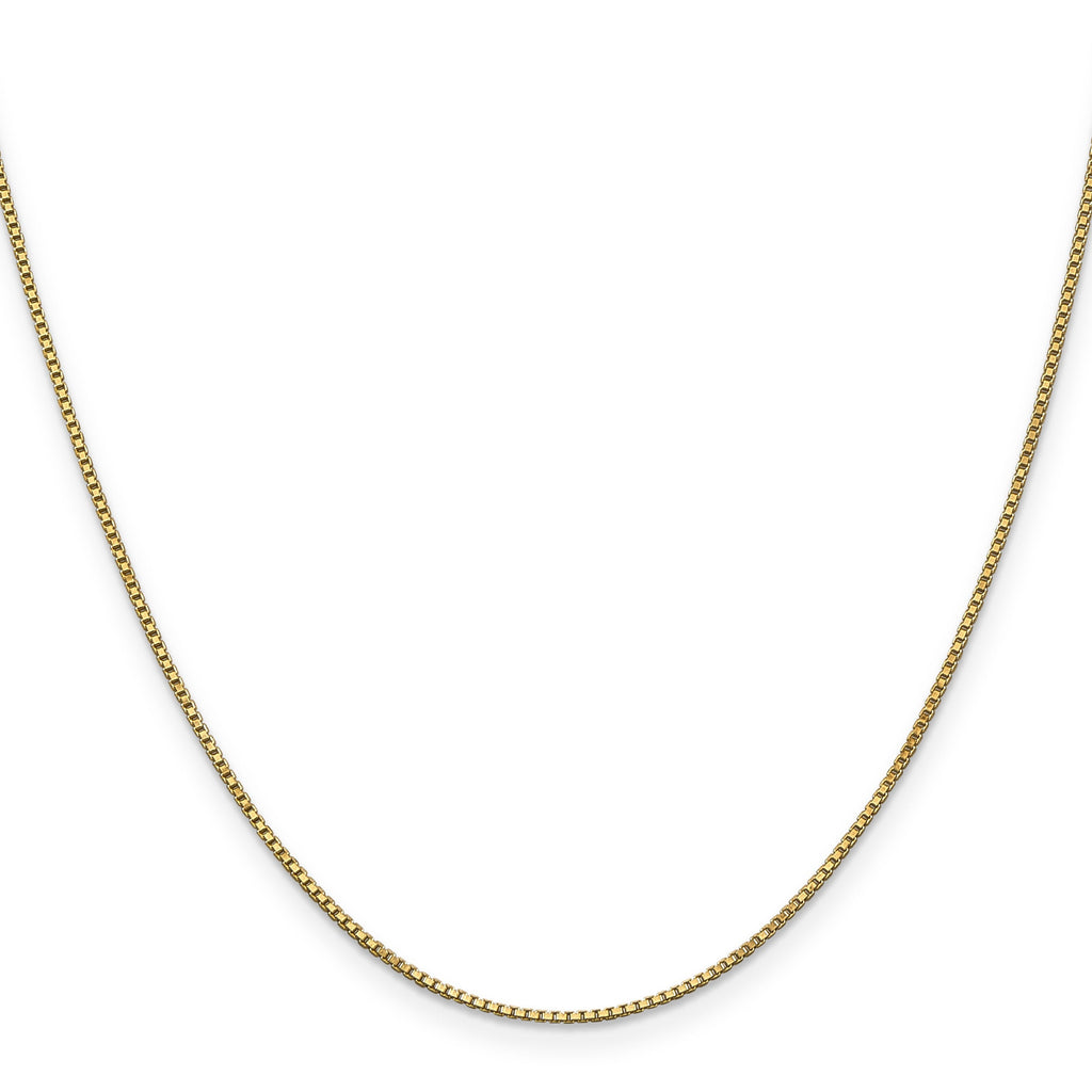 16 inch 10K Yellow Gold 1 mm Box Chain with Lobster Clasp
