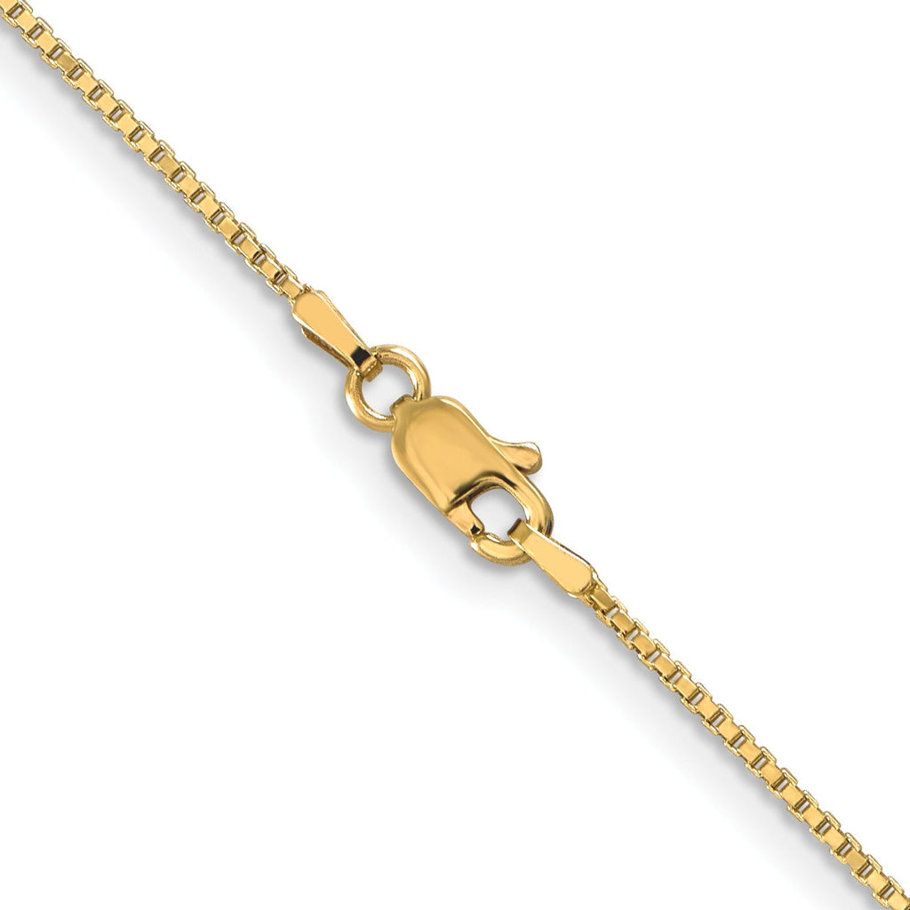 16 inch 10K Yellow Gold 1 mm Box Chain with Lobster Clasp