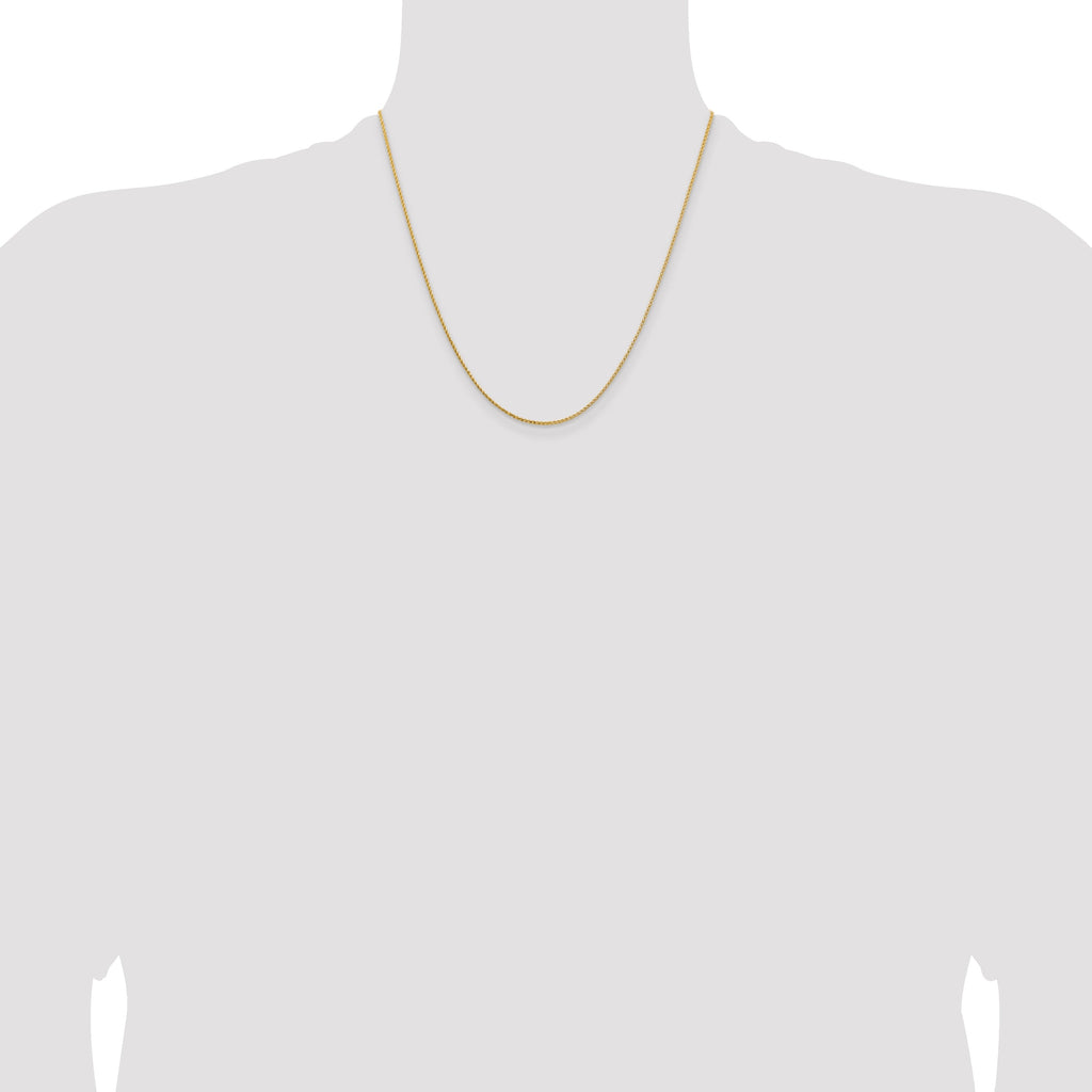 14K Yellow Gold Open Franco Chain 20-inch