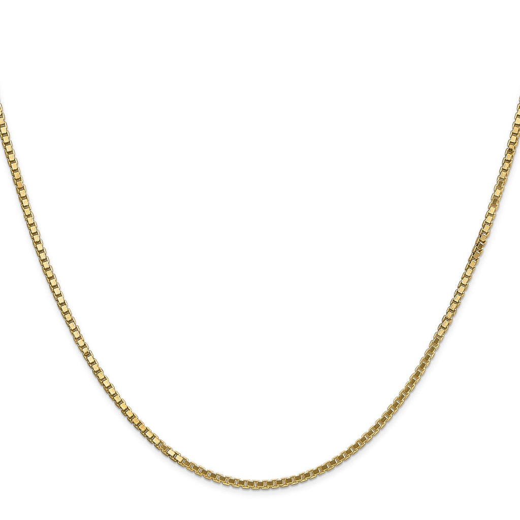 Men Box 14K Yellow and White Gold Chain Necklaces