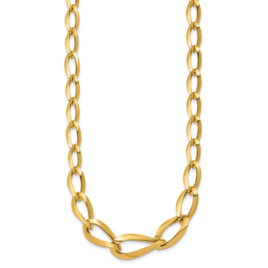 14K Yellow Gold Link Chain Necklace