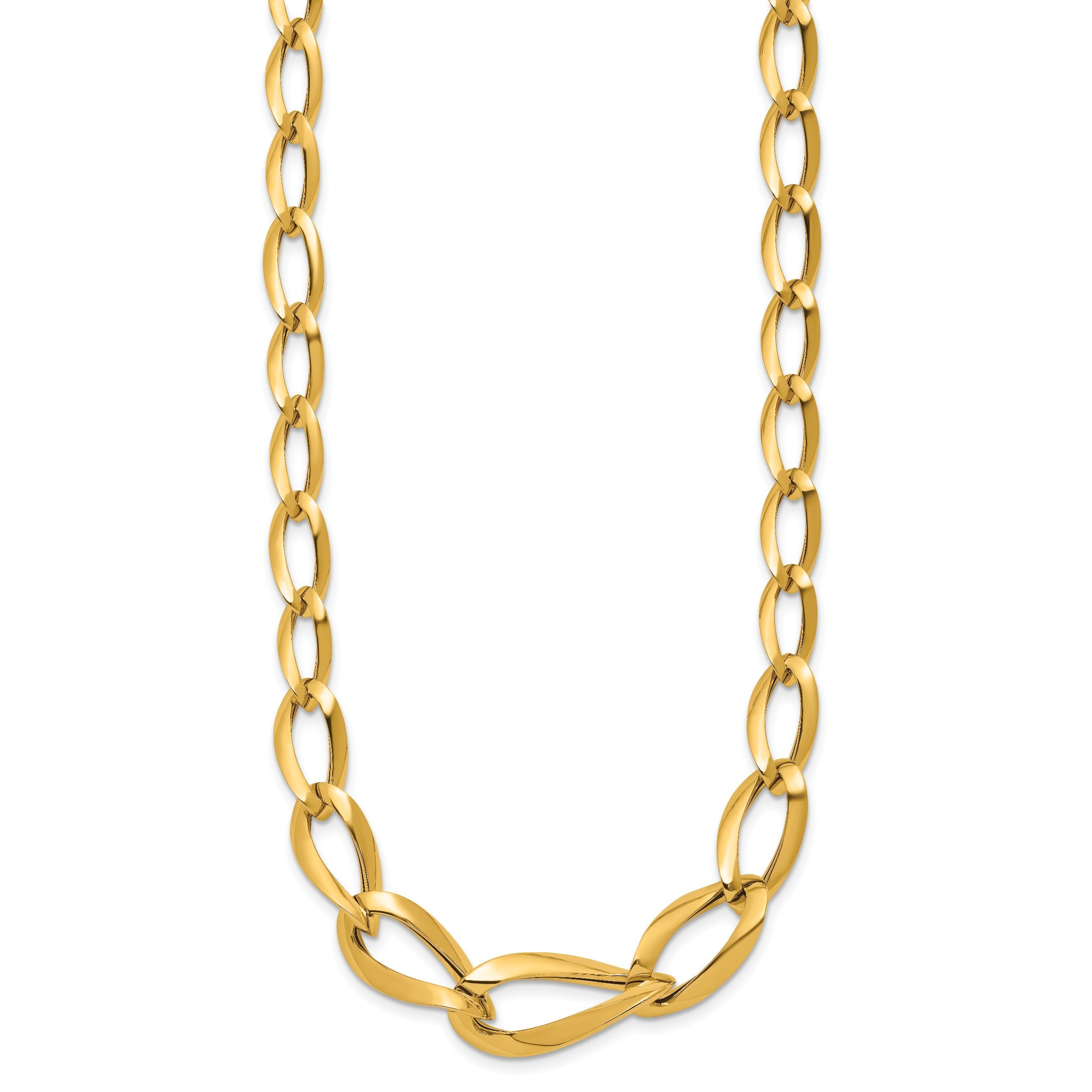 14K Yellow Gold Link Chain Necklace