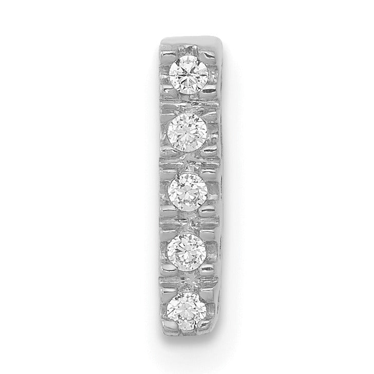 Natural Diamond Initial Charm Pendant