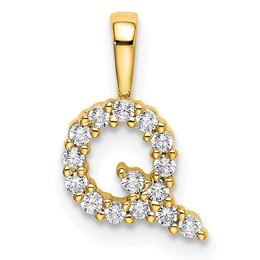 Lab Grown Diamond Initial Pave Pendants