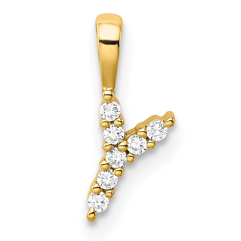 Lab Grown Diamond Initial Pave Pendants