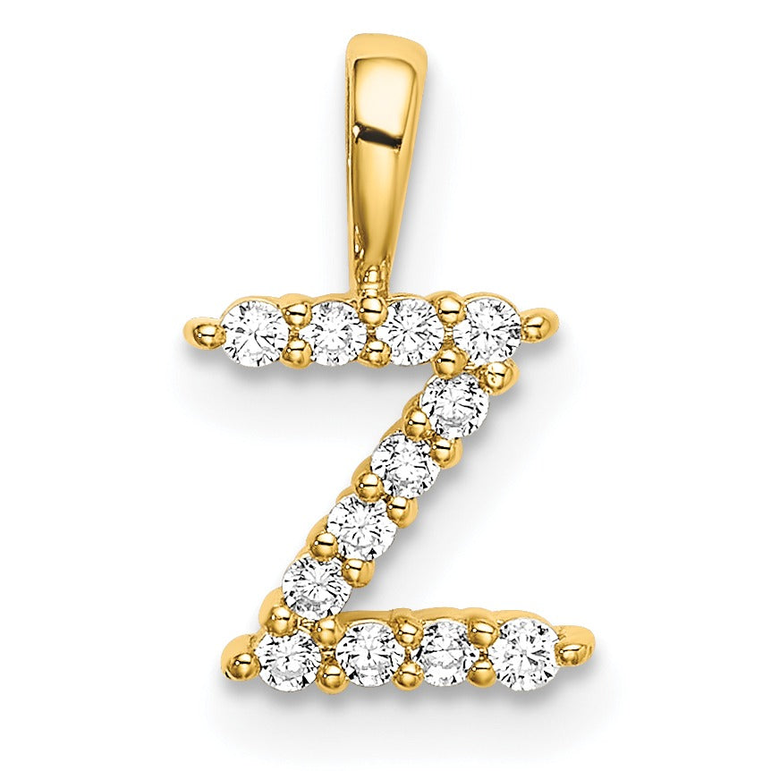 Lab Grown Diamond Initial Pave Pendants