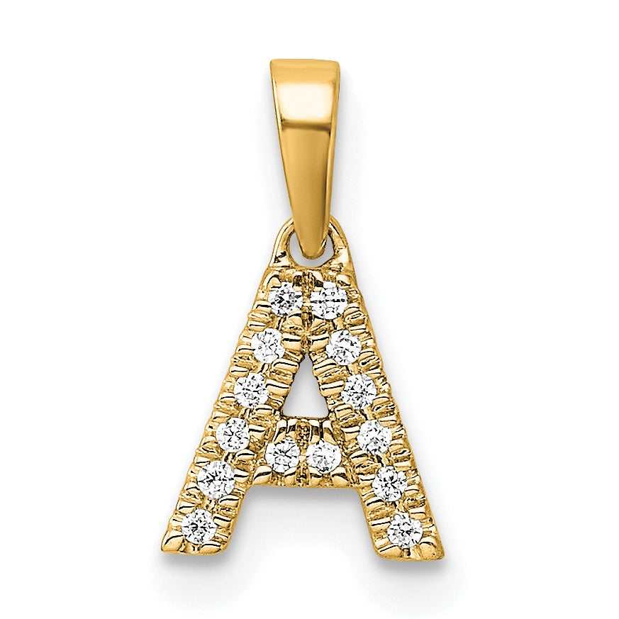 Natural Diamond Initials Bail Pendants