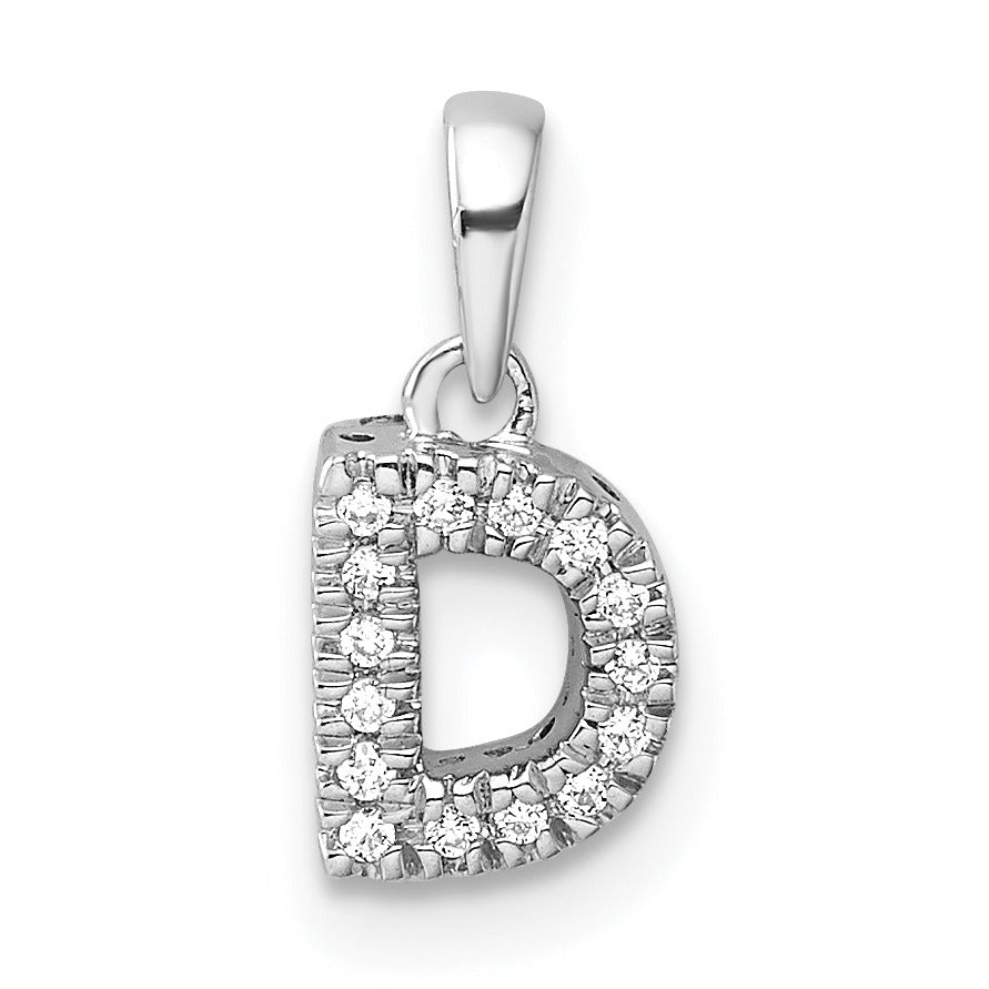 Natural Diamond Initials Bail Pendants