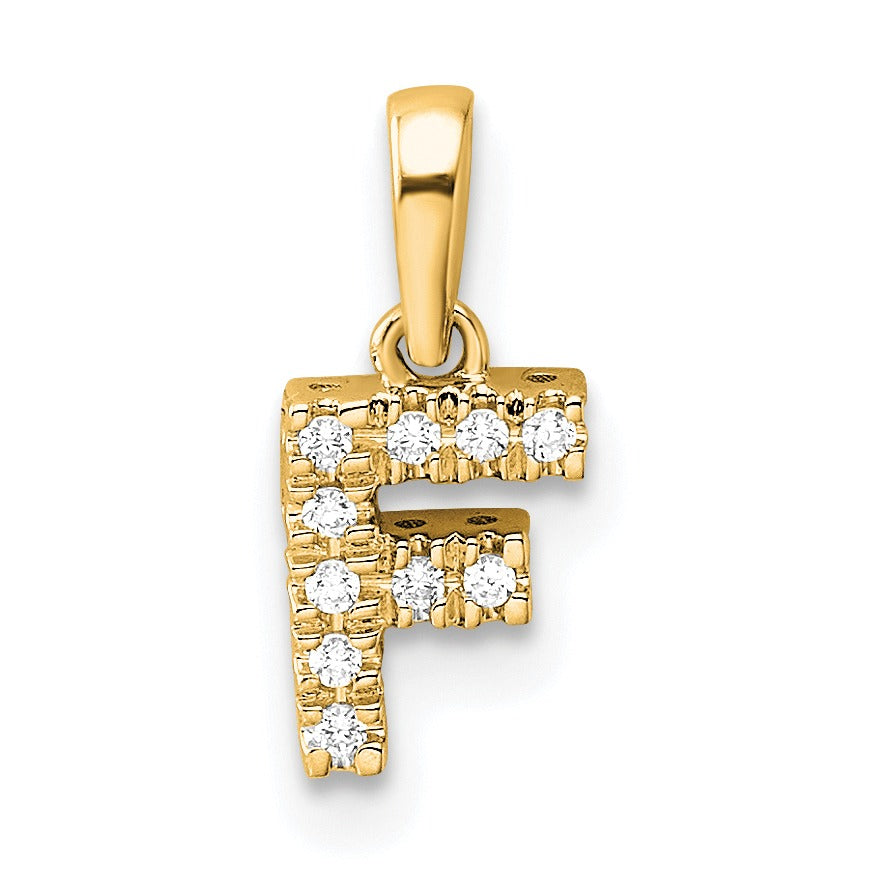 Natural Diamond Initials Bail Pendants