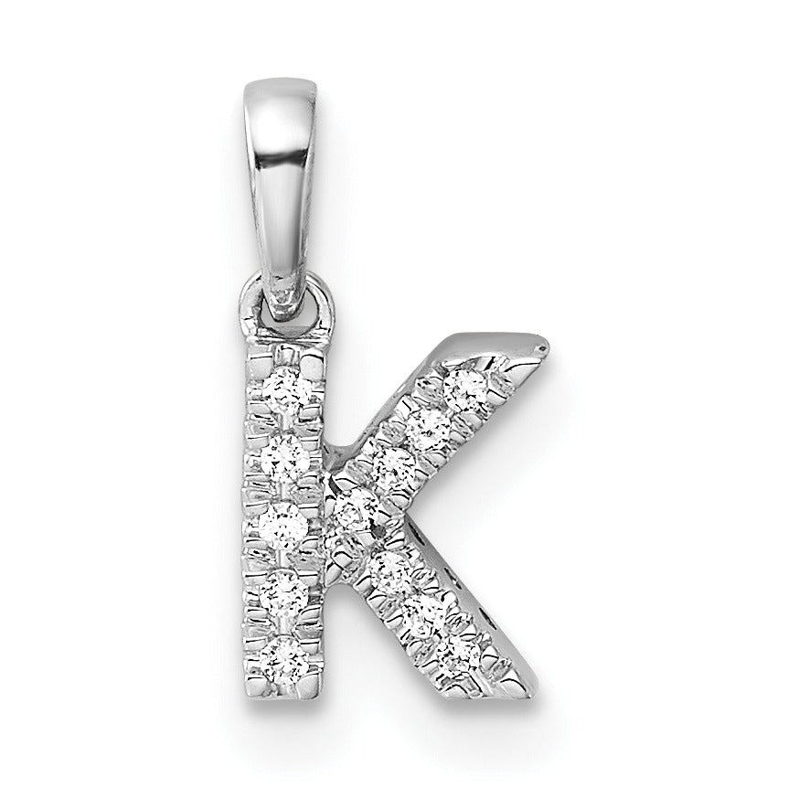 Natural Diamond Initials Bail Pendants