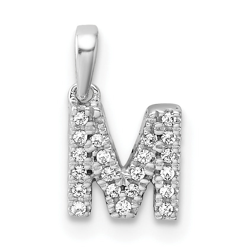 Natural Diamond Initials Bail Pendants