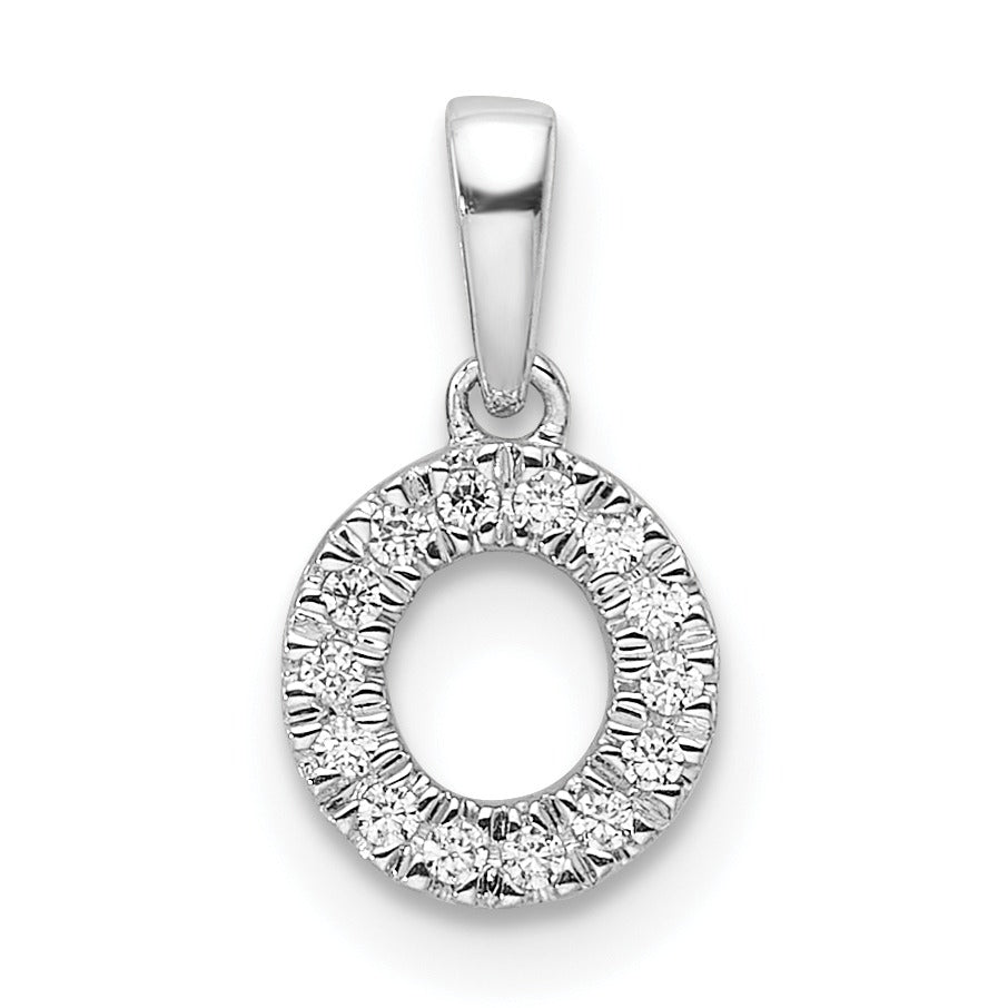 Natural Diamond Initials Bail Pendants
