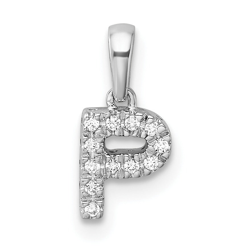 Natural Diamond Initials Bail Pendants
