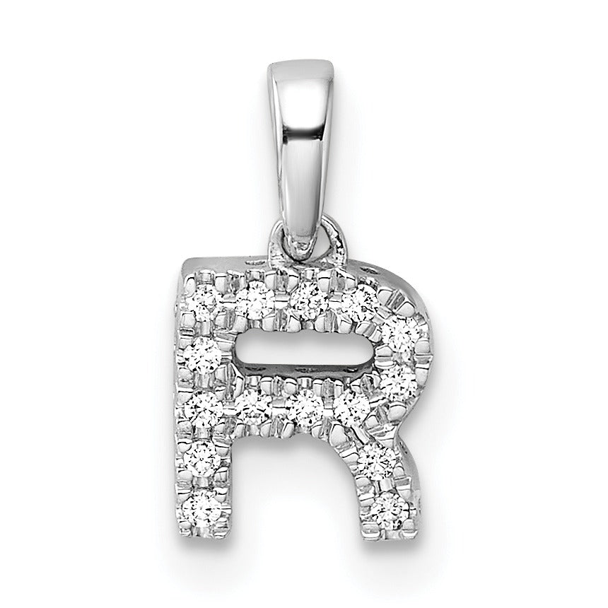 Natural Diamond Initials Bail Pendants