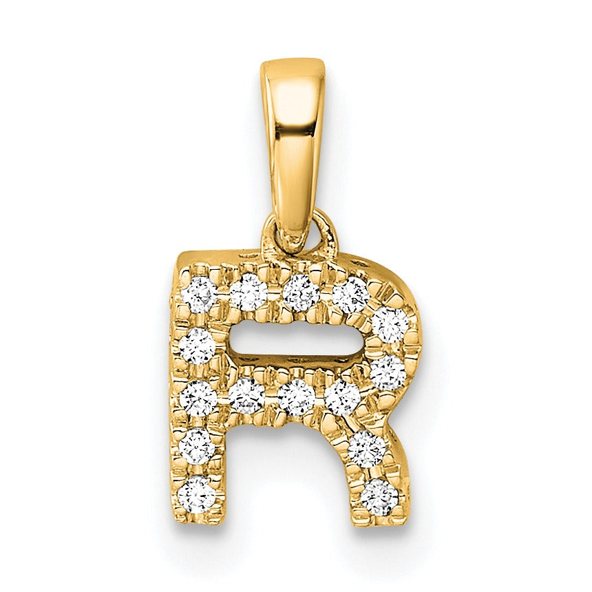 Natural Diamond Initials Bail Pendants