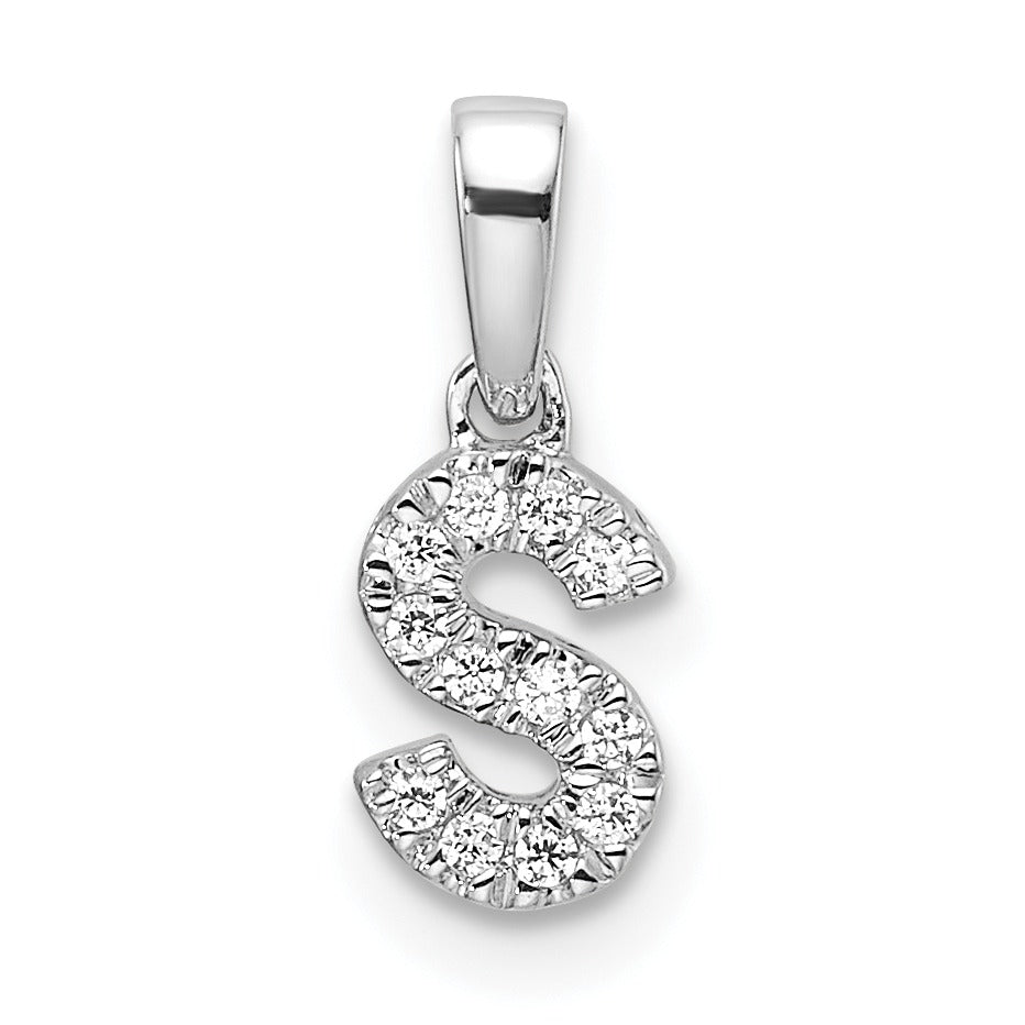 Natural Diamond Initials Bail Pendants