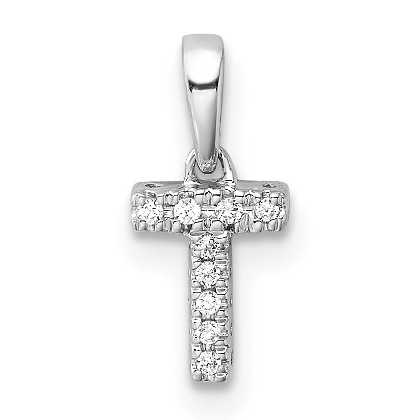Natural Diamond Initials Bail Pendants