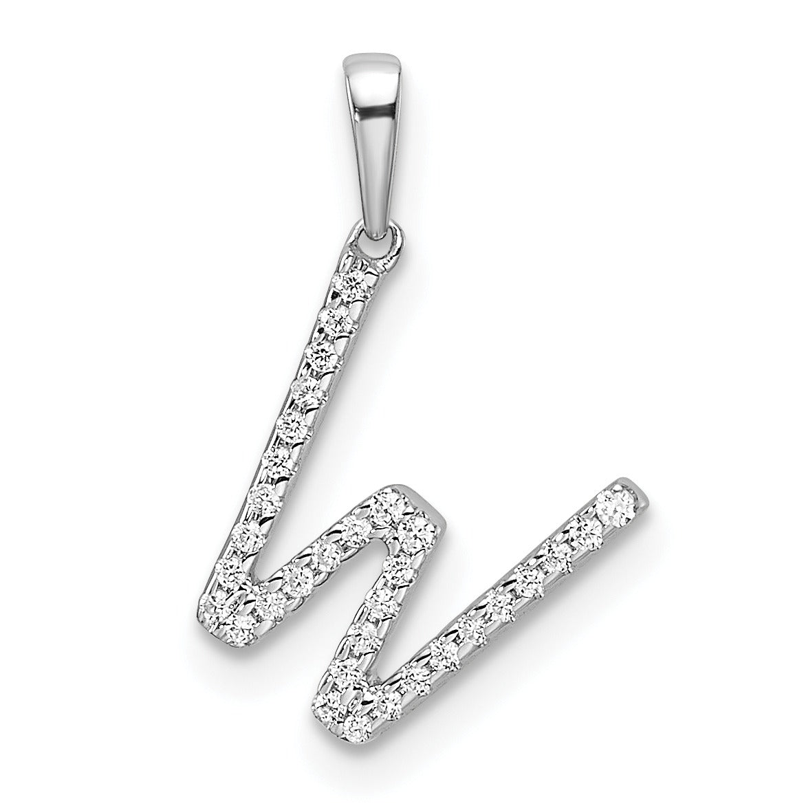 Diamond Initials 14k Gold Pendants