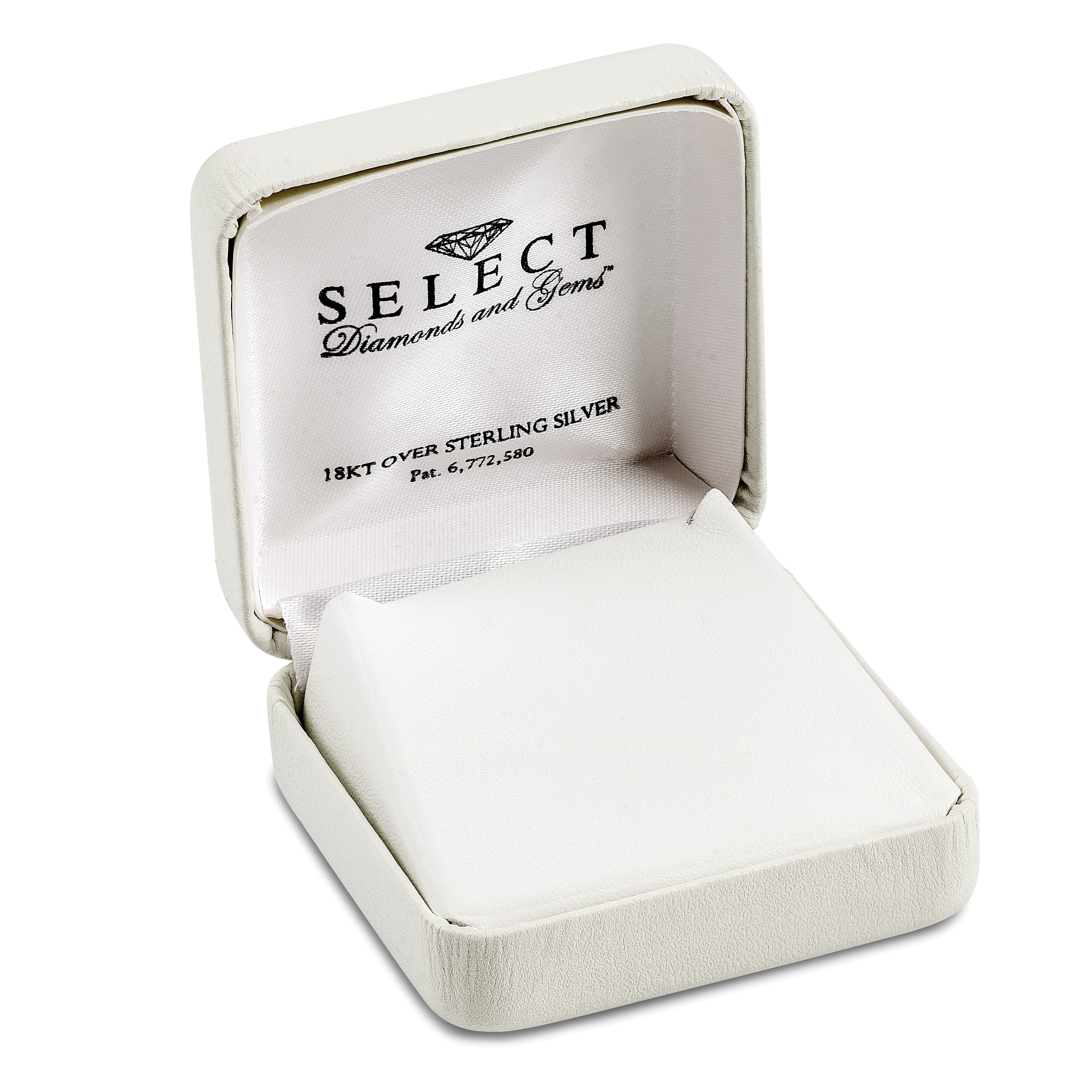 Silver Natural Diamond and Emerald Cross Necklace