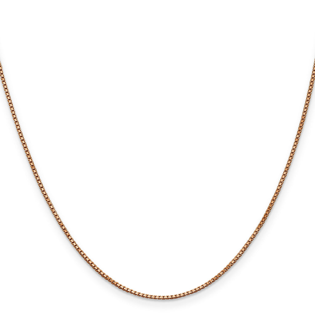 1 mm Solid Gold Box Chain 18 inch