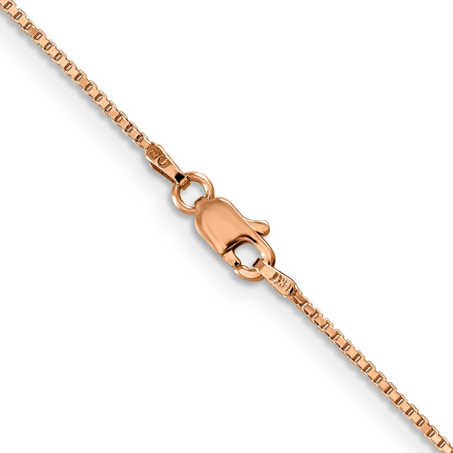 1 mm Solid Gold Box Chain 18 inch