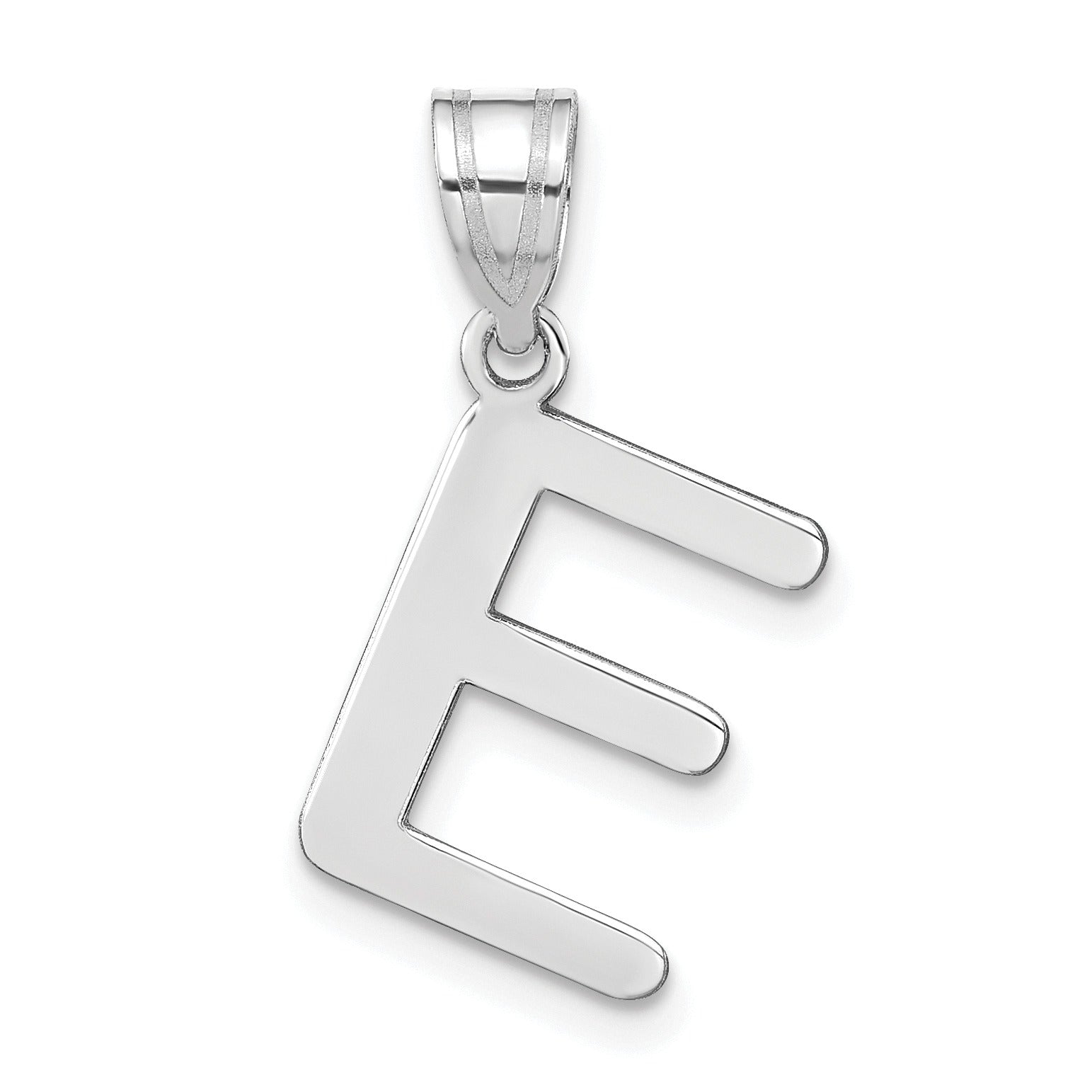 14K Gold Bubble Letter Initial Pendant