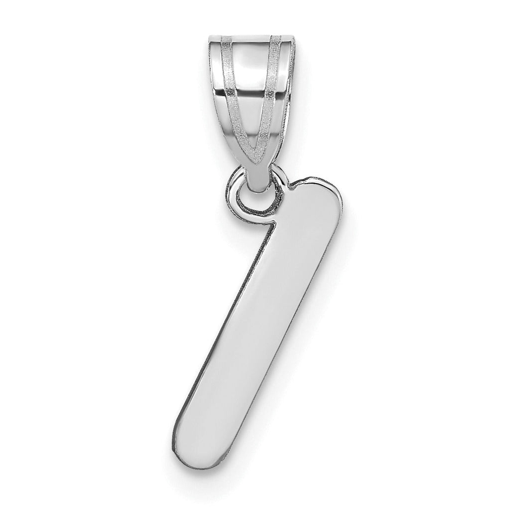 14K Gold Bubble Letter Initial Pendant