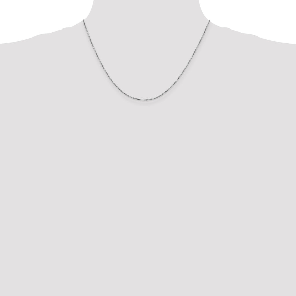 1 mm Solid Gold Box Chain 18 inch