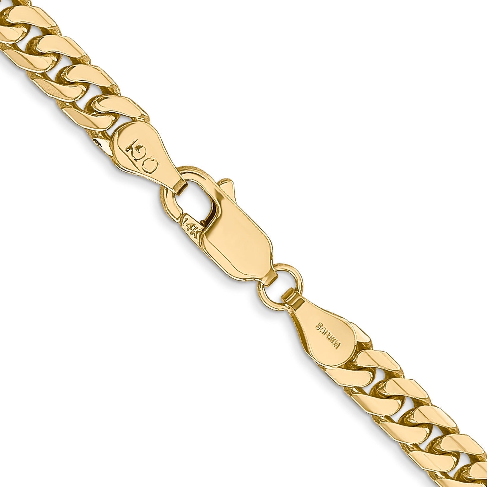 14k Gold Miami Cuban Chain Necklace 22 inch