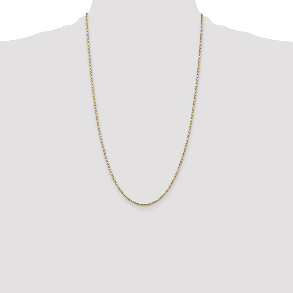 Men Box 14K Yellow and White Gold Chain Necklaces