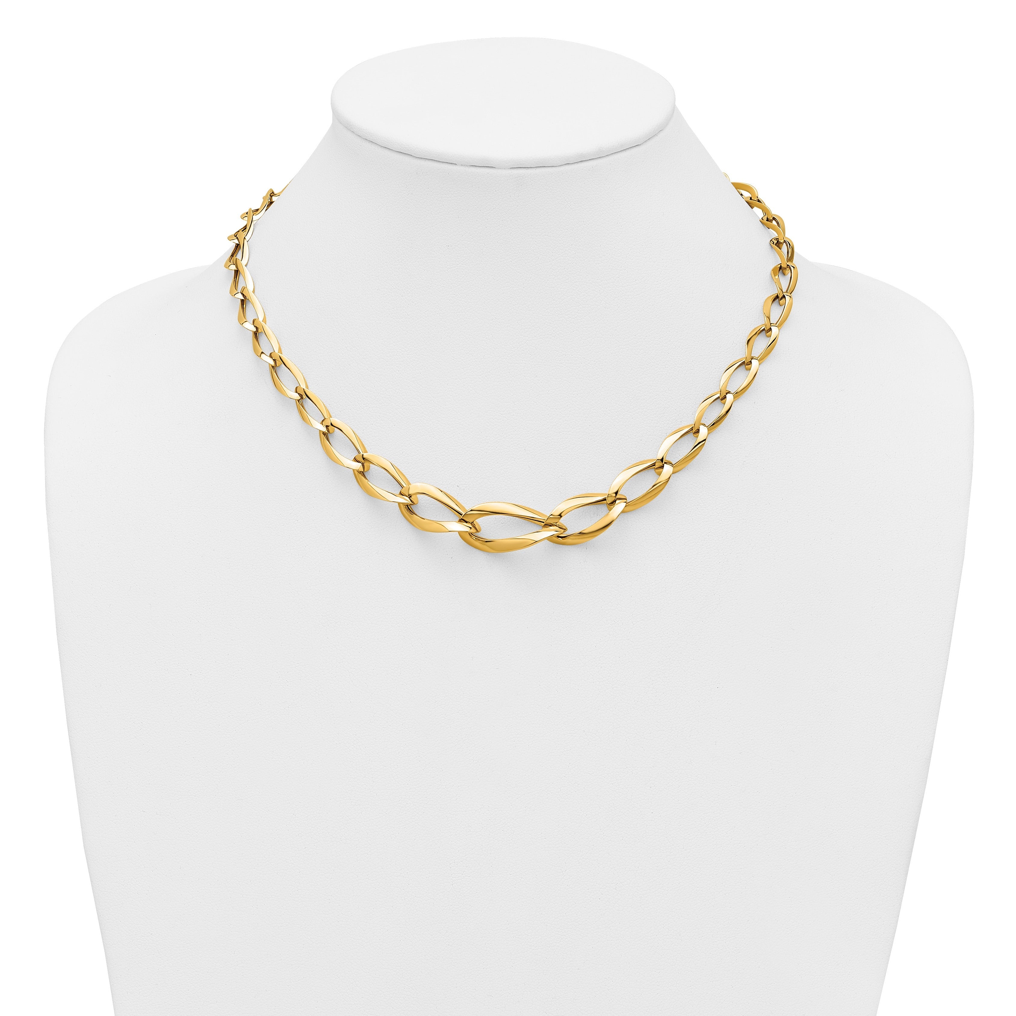 14K Yellow Gold Link Chain Necklace