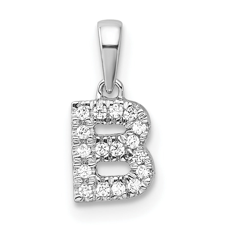 Natural Diamond Initials Bail Pendants