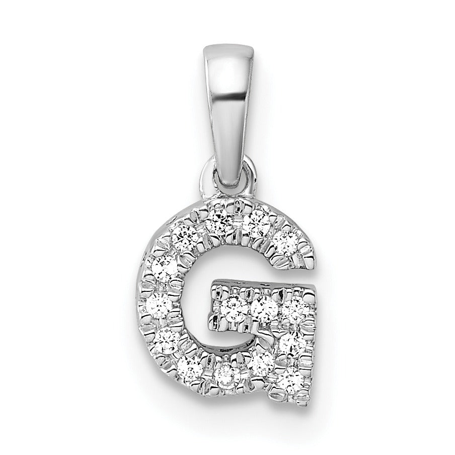 Natural Diamond Initials Bail Pendants