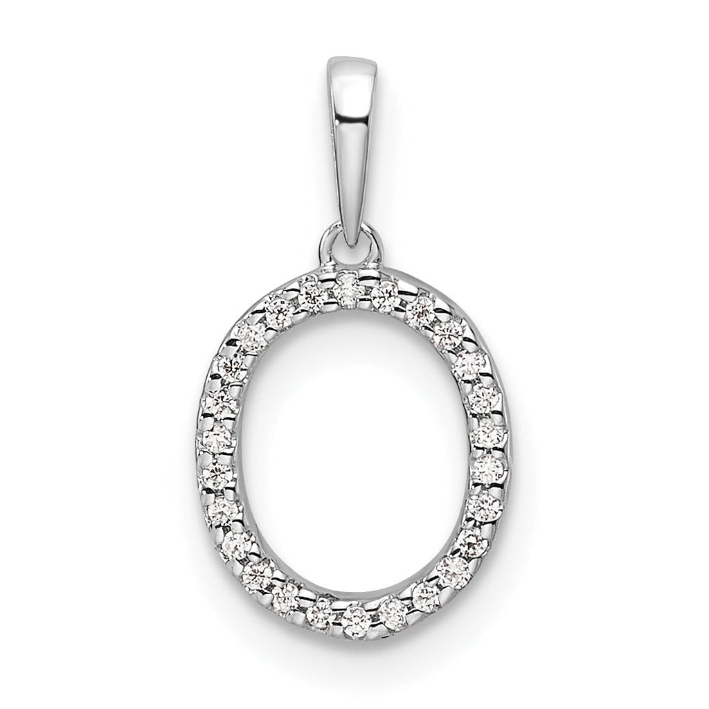 Diamond Initials 14k Gold Pendants