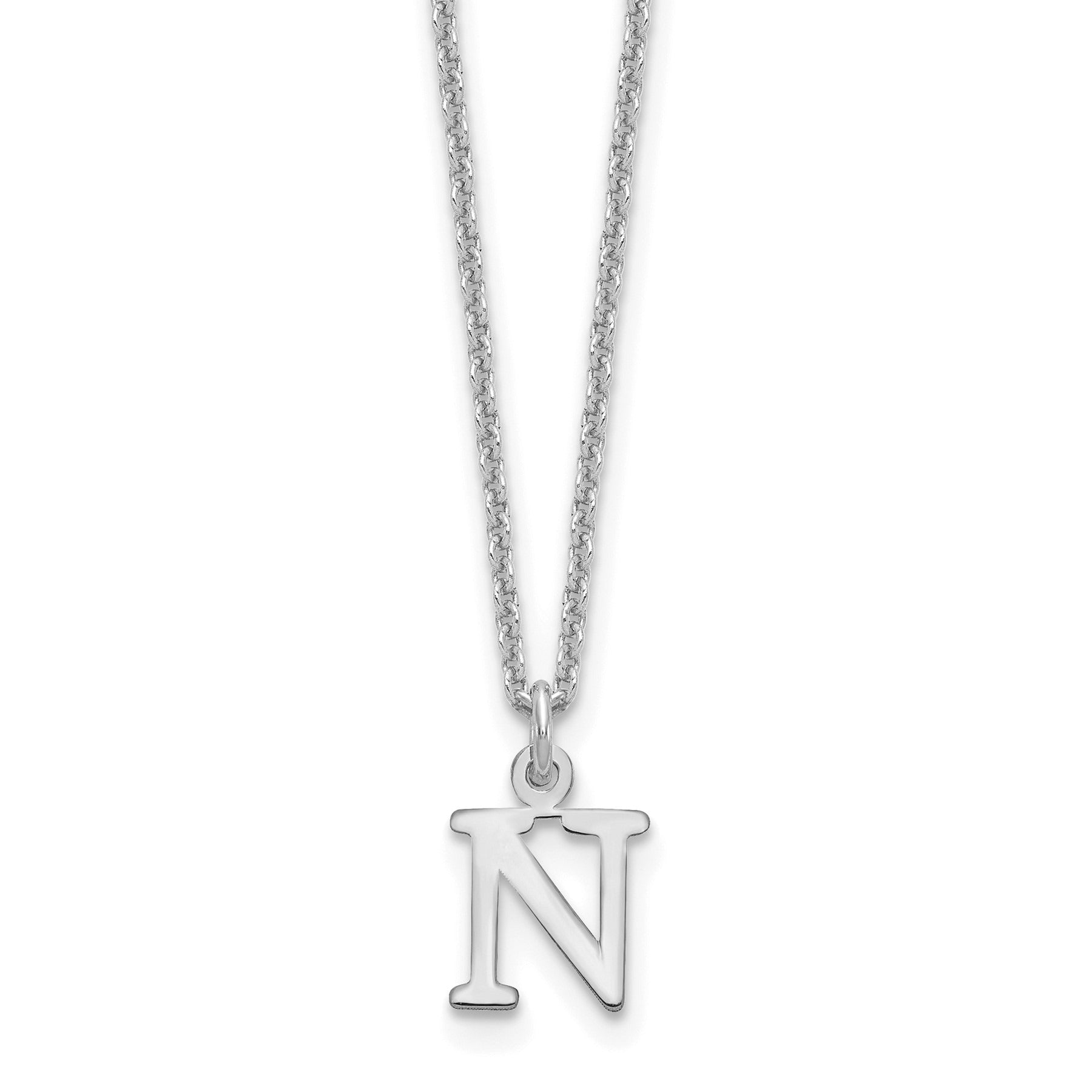 10K God Letters Initial Necklaces