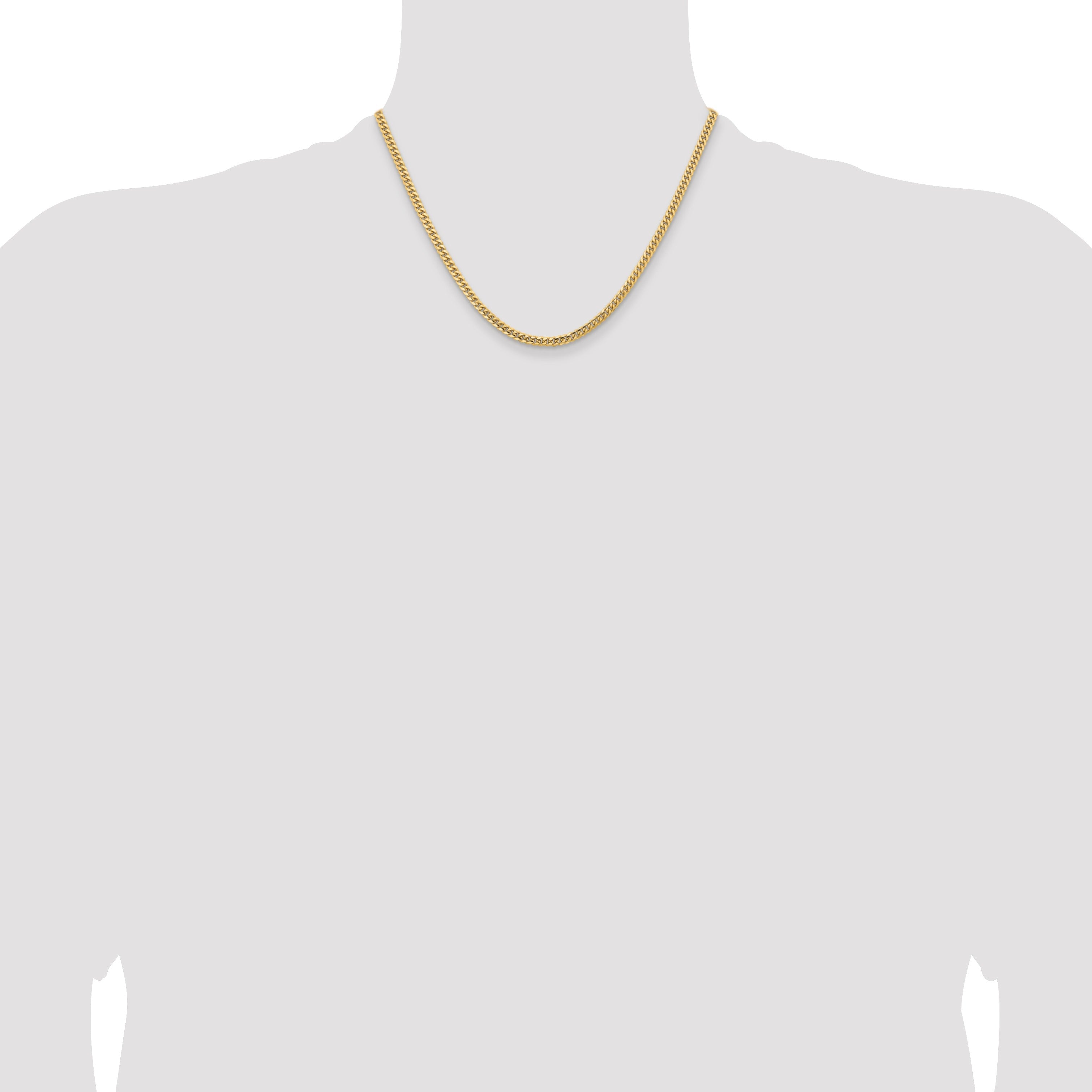 10k Gold Cuban Chain Necklace 18 inch