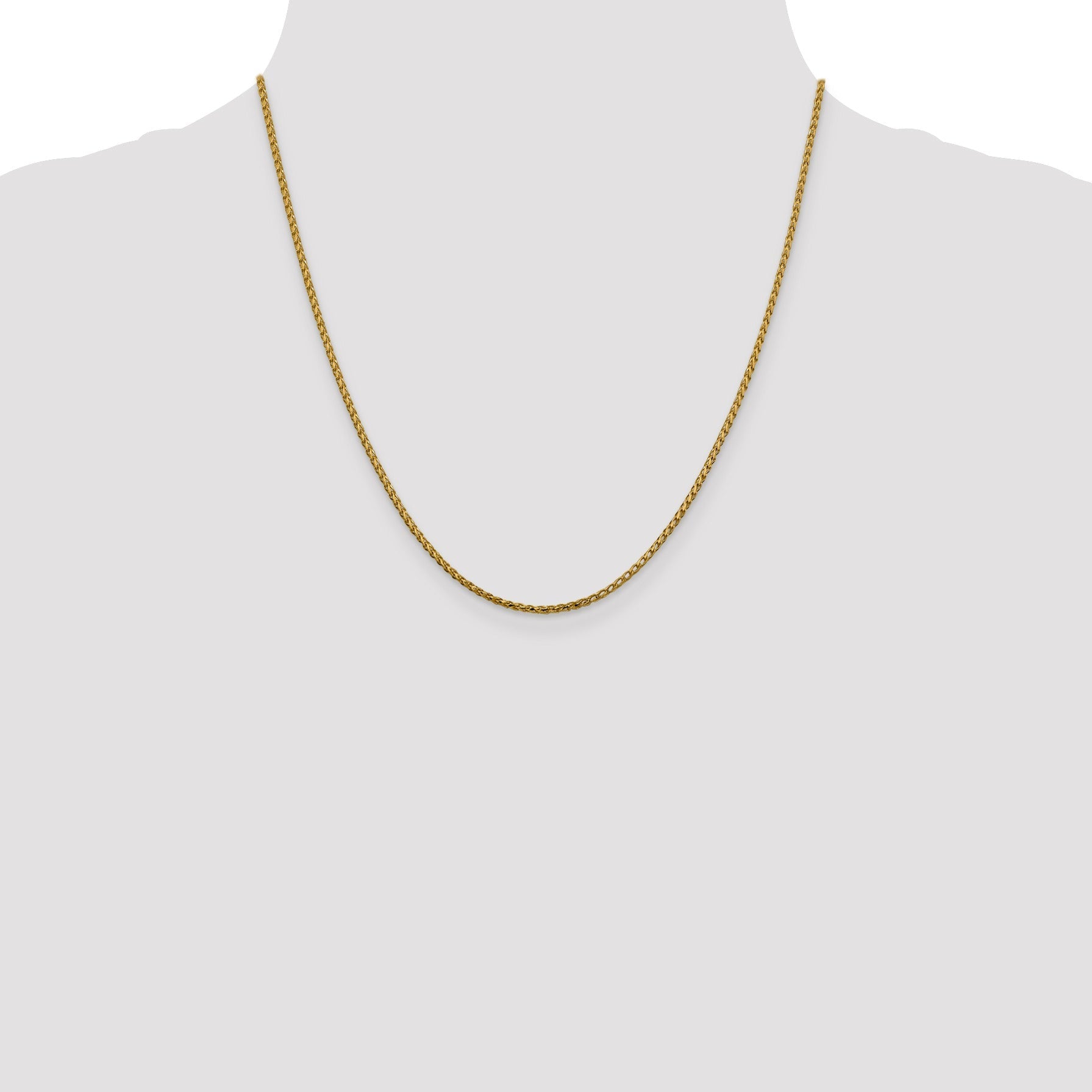 20-inch 14K Yellow Gold Open Franco Chain