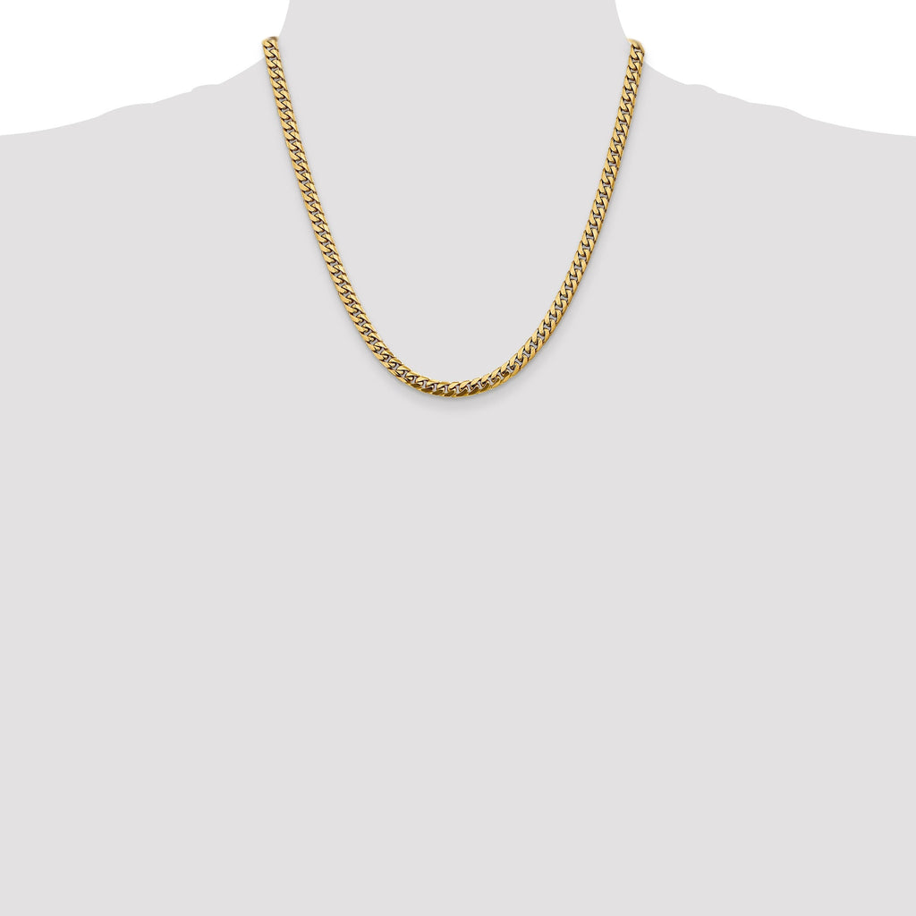 Cuban 20 inch Chain Necklace 14k Gold