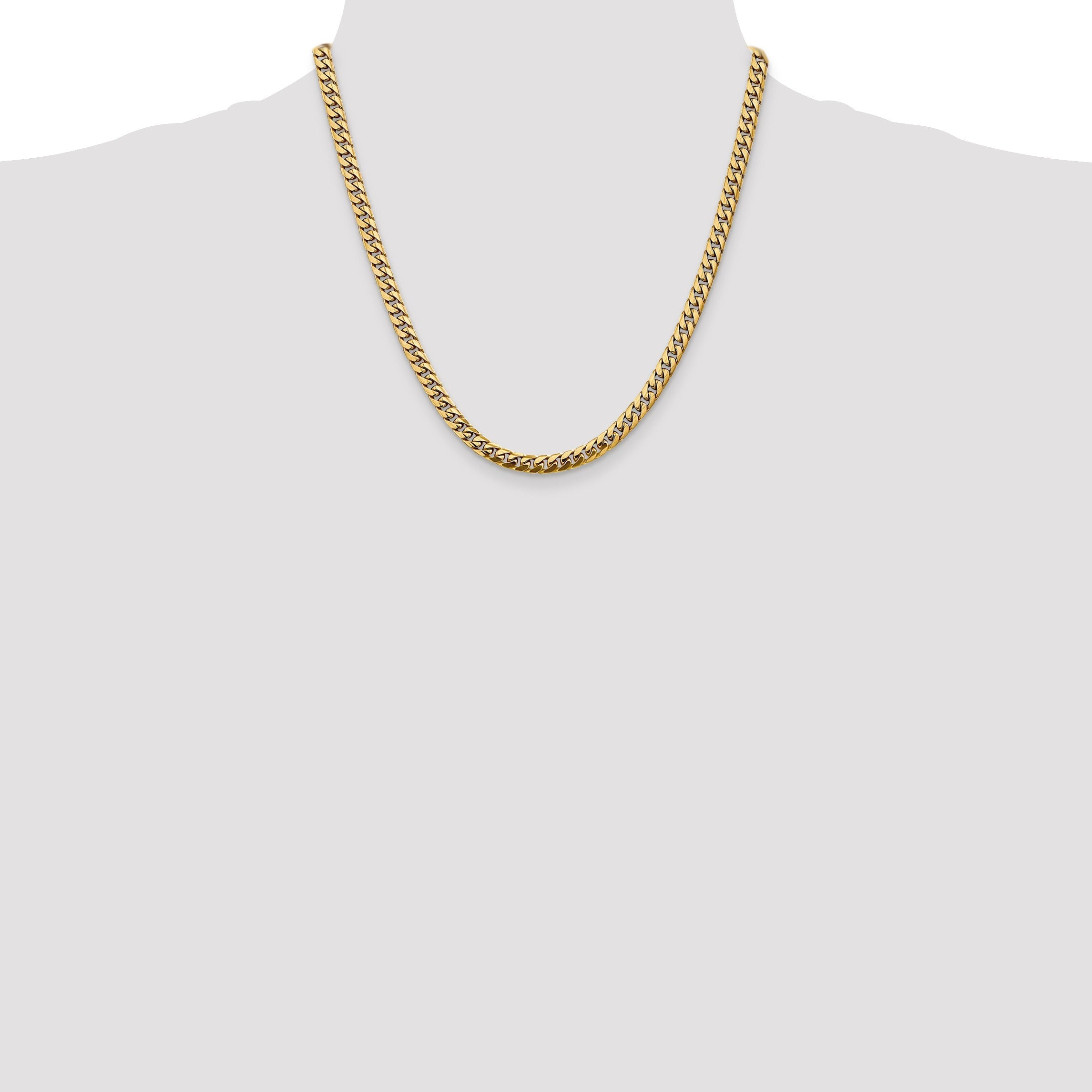 Cuban 20 inch Chain Necklace 14k Gold
