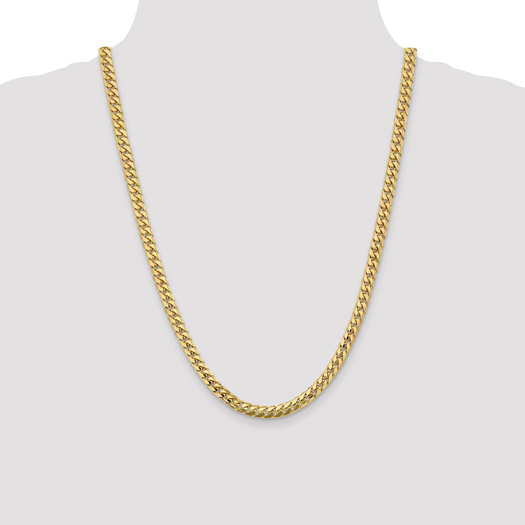 14k Gold Miami Cuban 24 inch Chain Necklace
