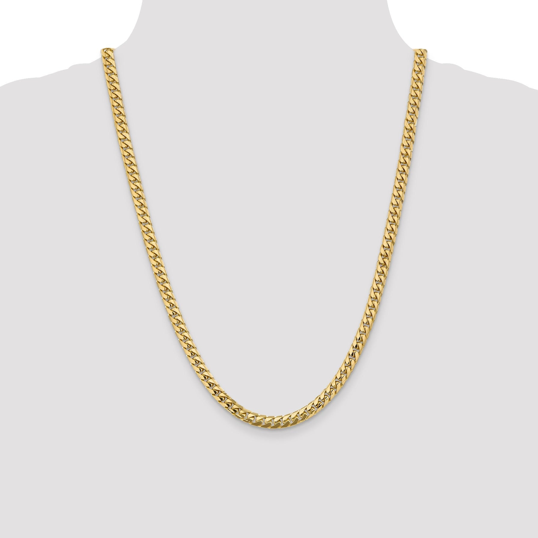 14k Gold Miami Cuban 24 inch Chain Necklace