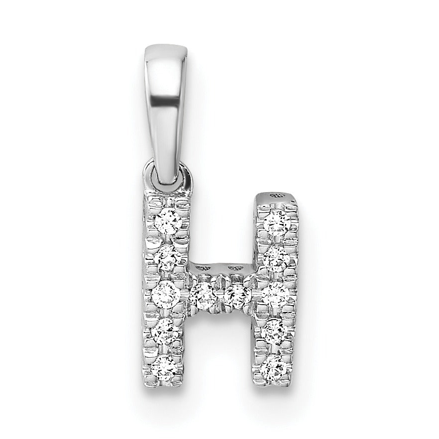 Natural Diamond Initials Bail Pendants