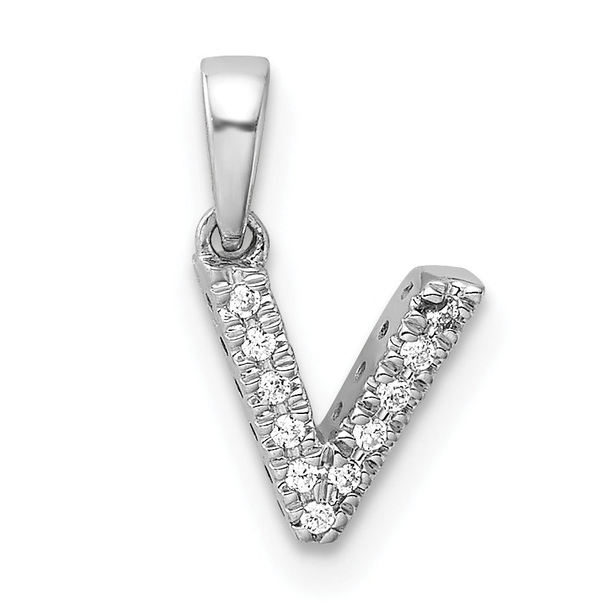 Natural Diamond Initials Bail Pendants