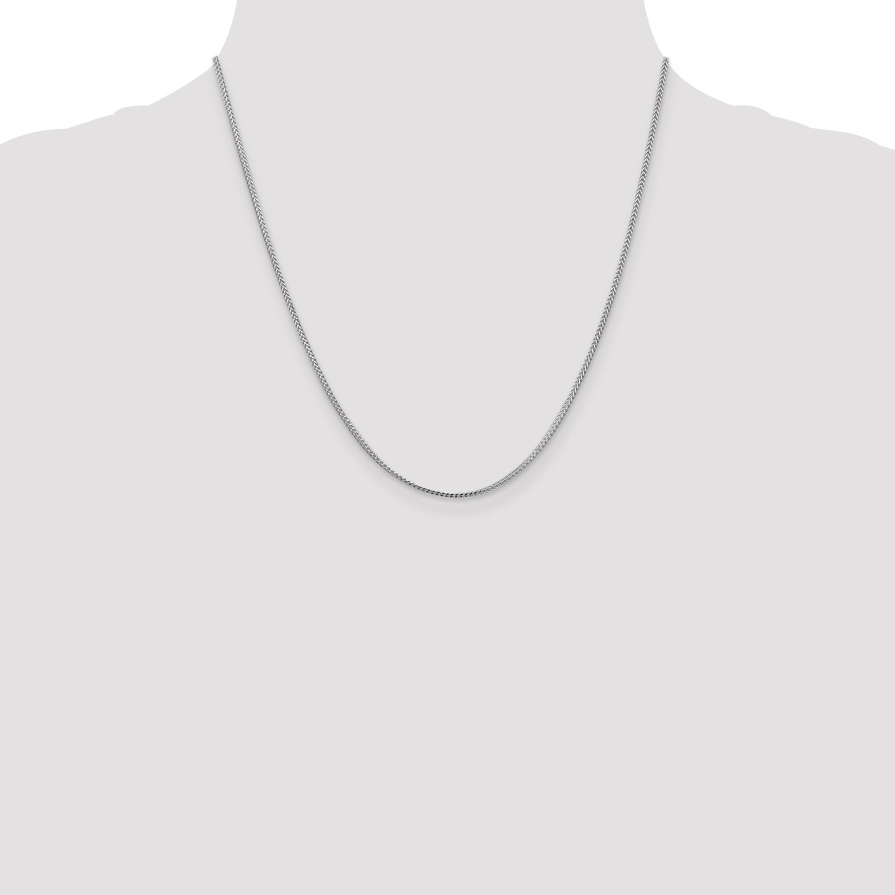 20-inch 14K White Gold Franco Chain