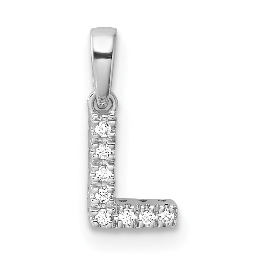 Natural Diamond Initials Bail Pendants