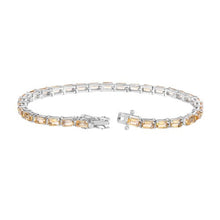 Load image into Gallery viewer, Genuine Citrine 925 Sterling Silver Bracelet