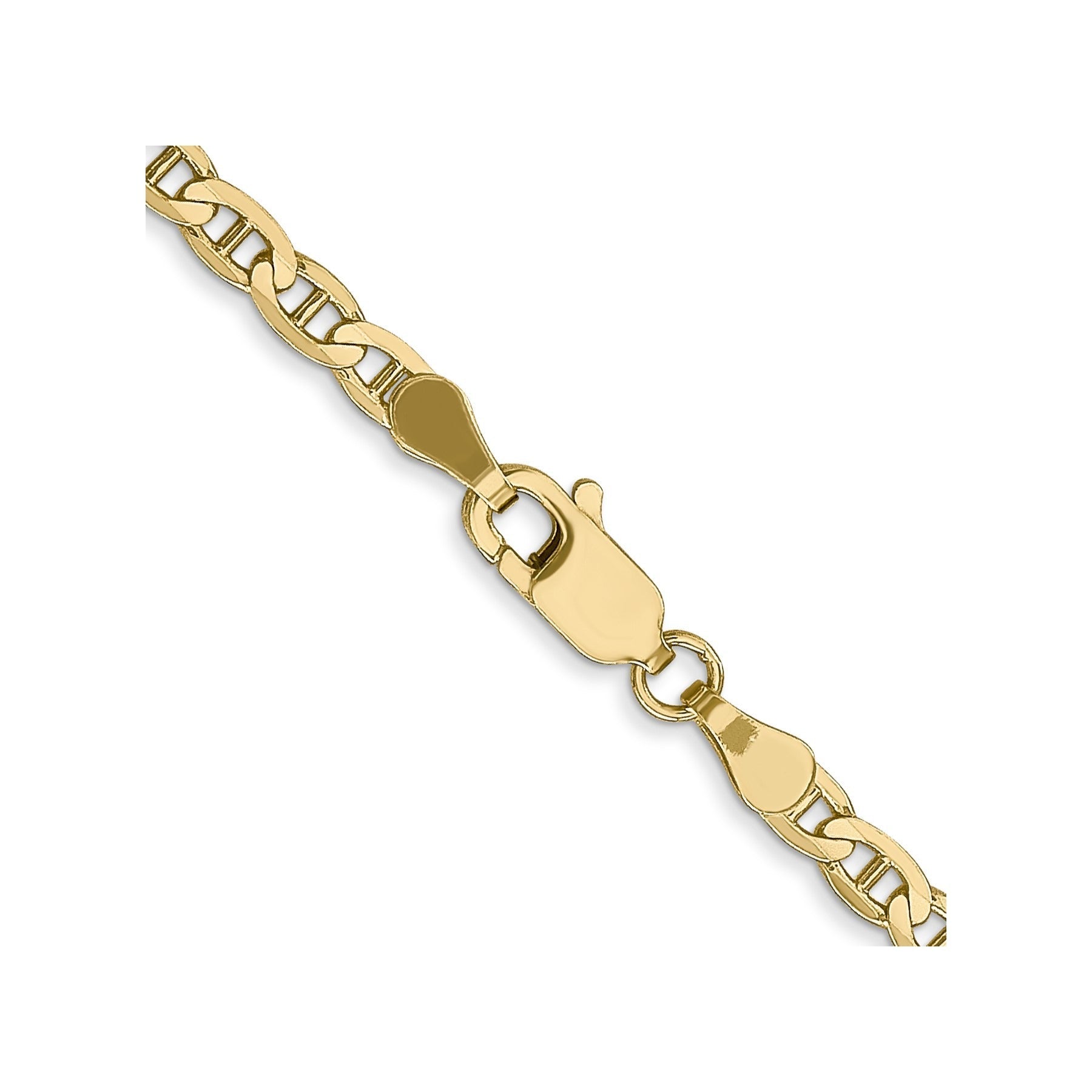 18 inch Gold Concave Anchor 3 mm Chain