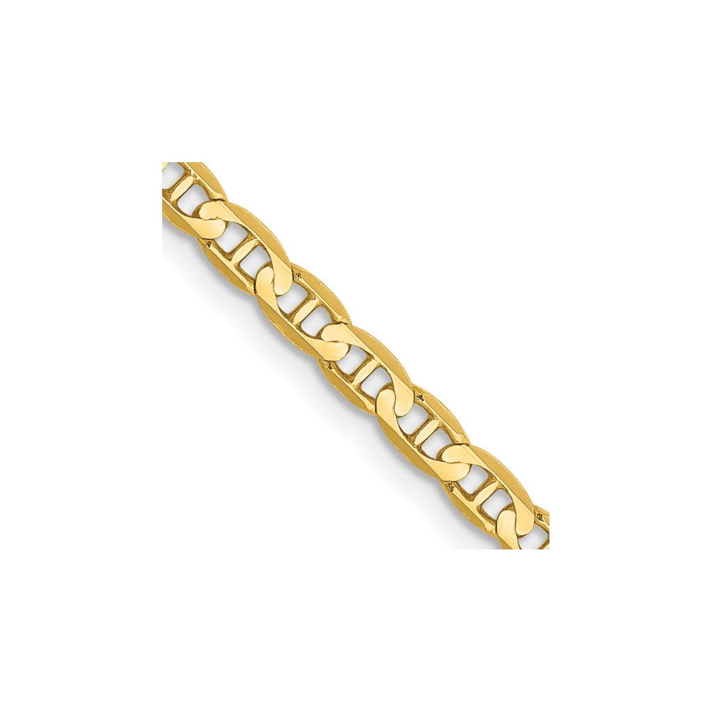 18 inch Gold Concave Anchor 3 mm Chain