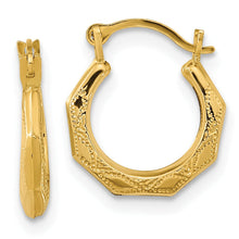 Load image into Gallery viewer, 14k Gold Hinged Shrimp Earrings