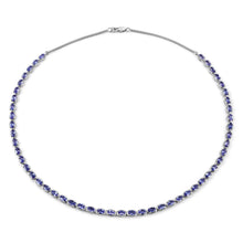 Load image into Gallery viewer, Genuine Purple Tanzanite Eternity Necklace Fine Color Jewels fine color jewels, first Valentines gift for girlfriend, first year Valentines gifts for her, Valentine&#39;s Day gift, valentines jewellery